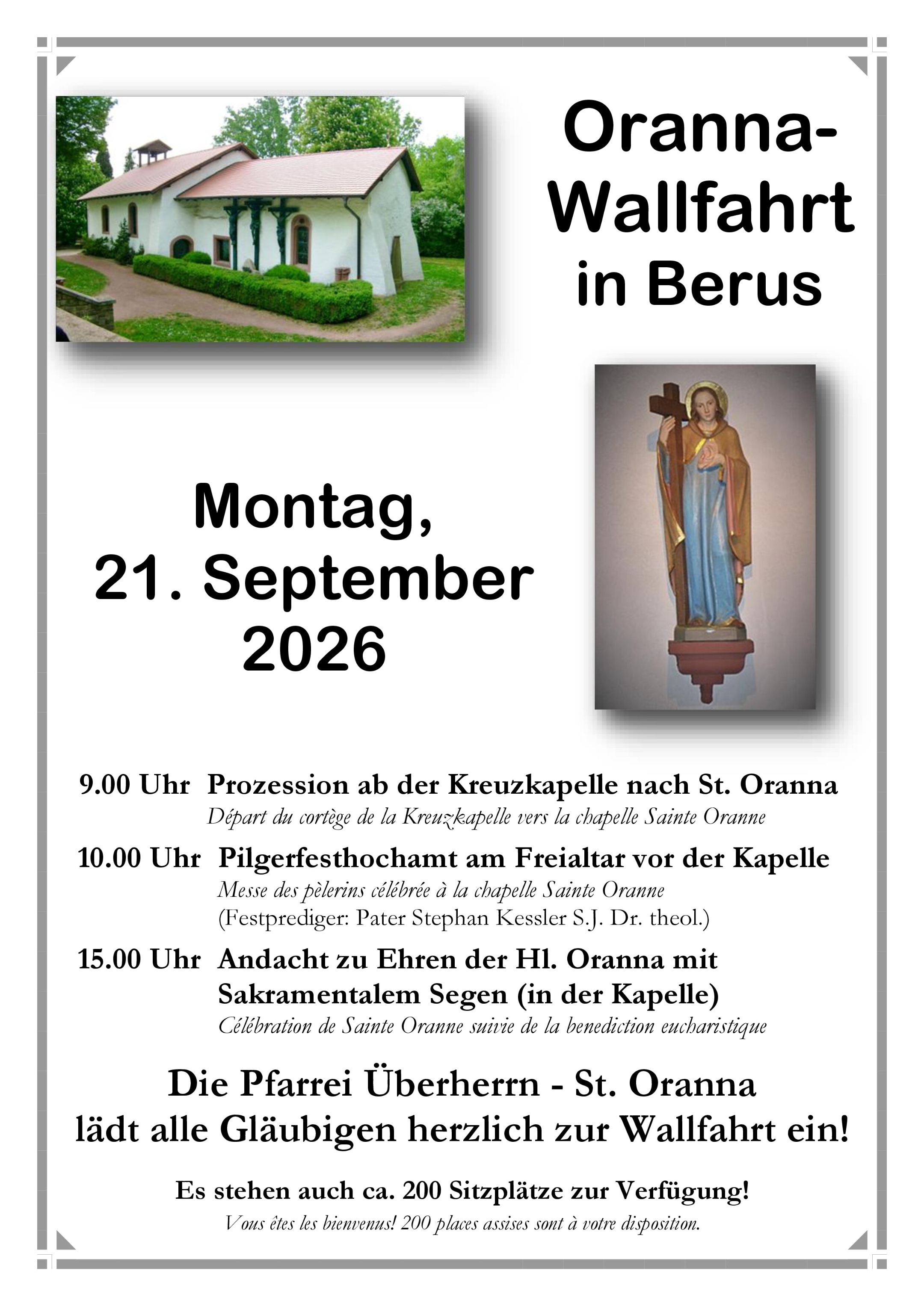 Plakat Orannawallfahrt 2026